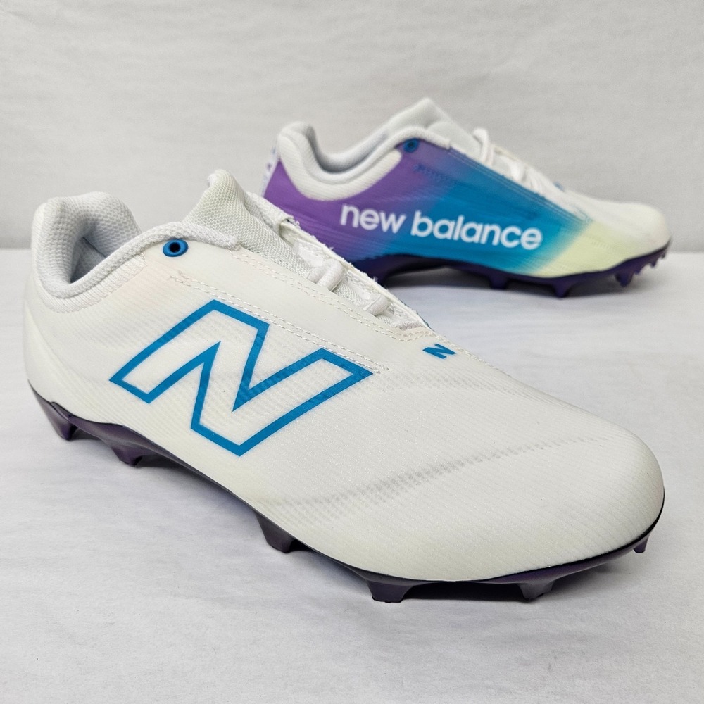 New Balance BurnX4 Unity of Sport Lacrosse Cleat WBURNLA4 White Women's Size 8.5